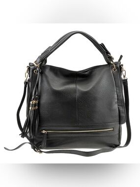 Urban Expressions Finley Hobo Bag in Black BNWT